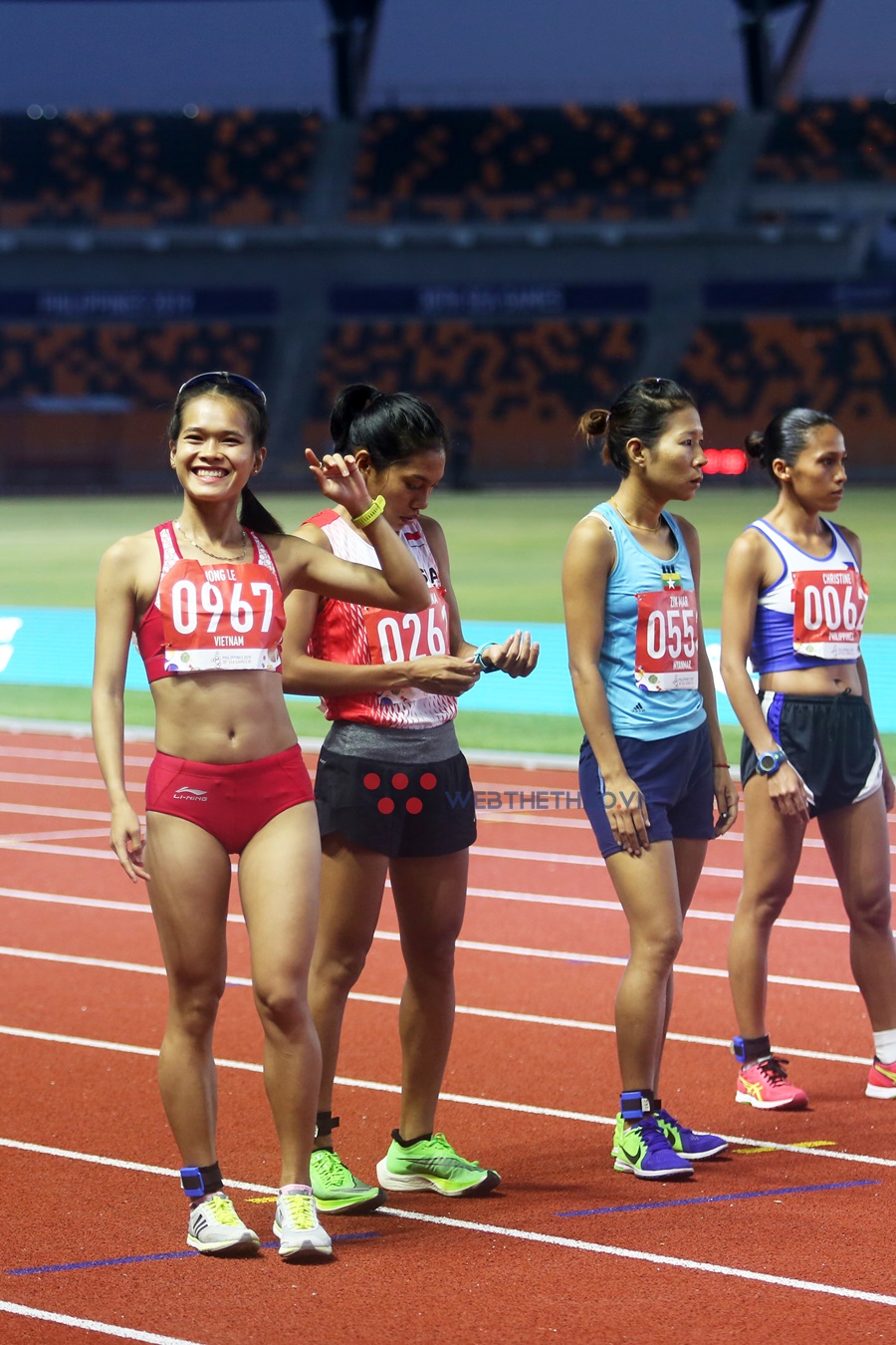 Điền kinh SEA Games 30 khởi tranh, Hồng Lệ xuất trận săn huy chương marathon Điền kinh SEA Games 30 khởi tranh, Hồng Lệ xuất trận săn huy chương marathon