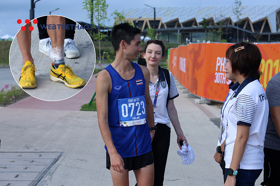 &ldquo;Sao T&acirc;y nhập tịch&rdquo; vỡ mộng đoạt HCV marathon SEA Games 30 cho Th&aacute;i Lan v&igrave; chấn thương nặng