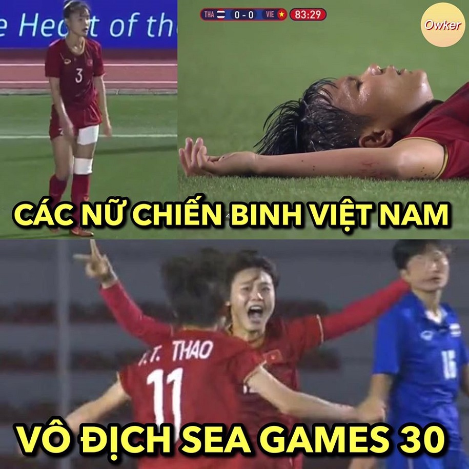 Ảnh chế: Những chiến binh của ĐT nữ Việt Nam đã giành HCV SEA Games 30
