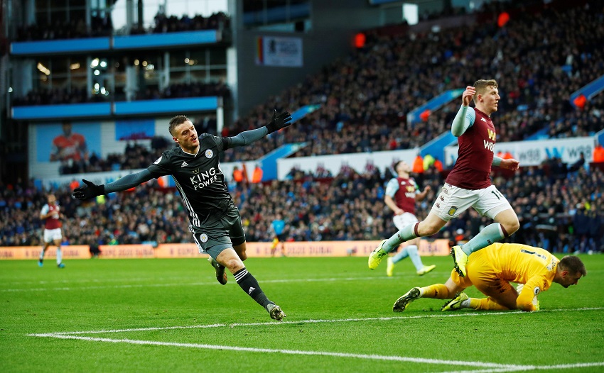 Vardy cân bằng kỷ lục ghi bàn của huyền thoại MU với Leicester