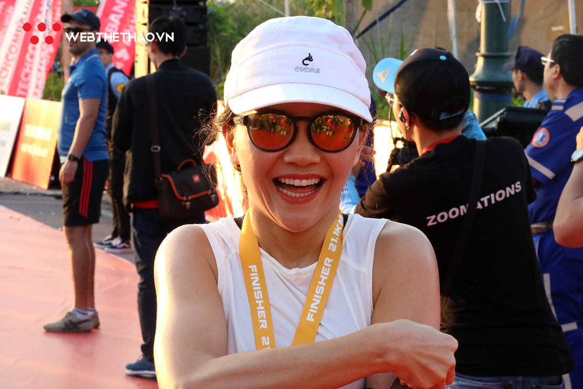 Đa dạng biểu cảm nơi vạch đích của vận động viên Techcombank Ho Chi Minh City International Marathon 2019
