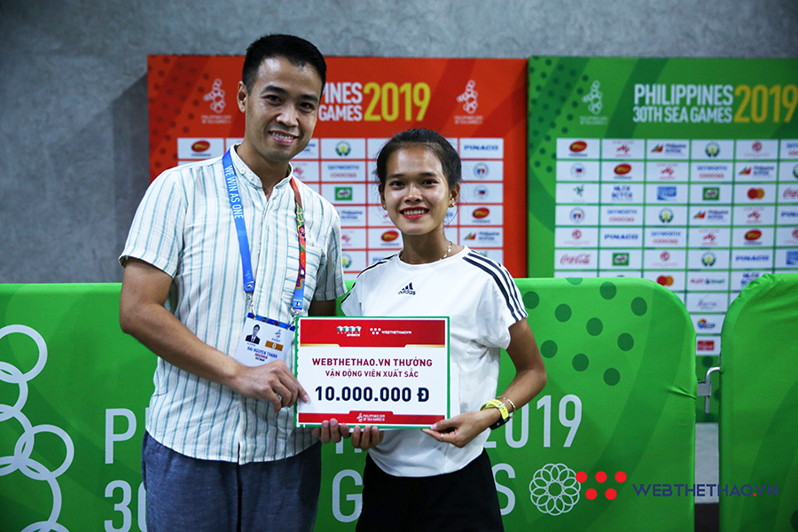 Webthethao thưởng nóng một số tuyển thủ điền kinh thi đấu ấn tượng ở SEA Games 30