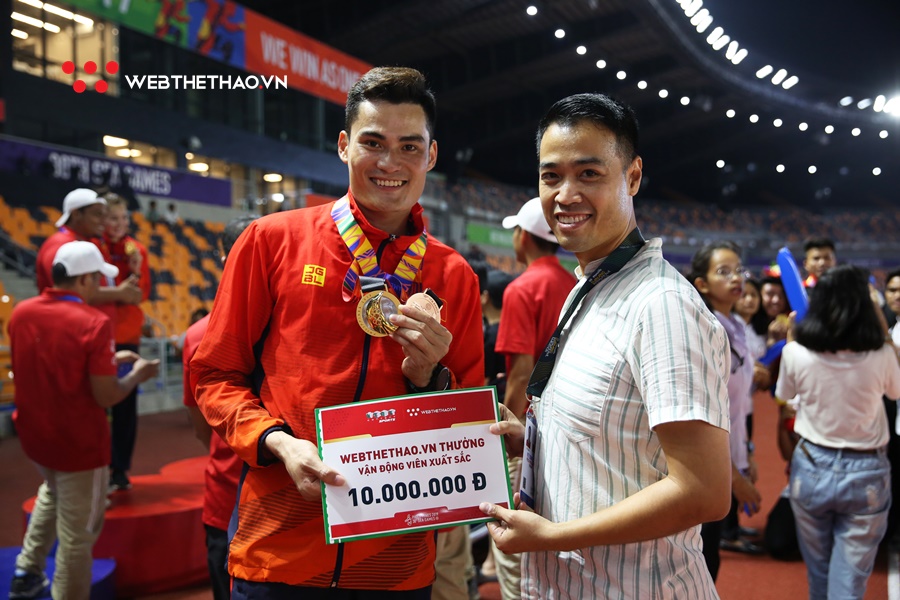 Webthethao thưởng nóng một số tuyển thủ điền kinh thi đấu ấn tượng ở SEA Games 30