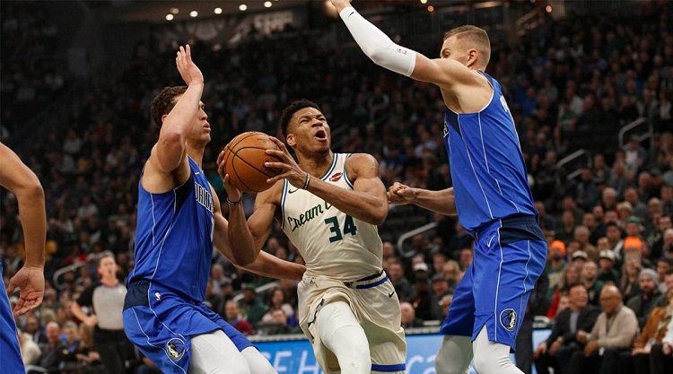 Giannis Antetokounmpo với 48 điểm cũng không thể đánh bại Mavericks thiếu vắng Luka Doncic