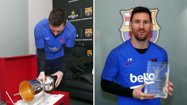 Messi và Ramos nhận giải thưởng trước trận Siêu kinh điển Barca vs Real Madrid