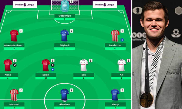 Số 1 Fantasy Premier League hóa ra là ông hoàng cờ vua thế giới