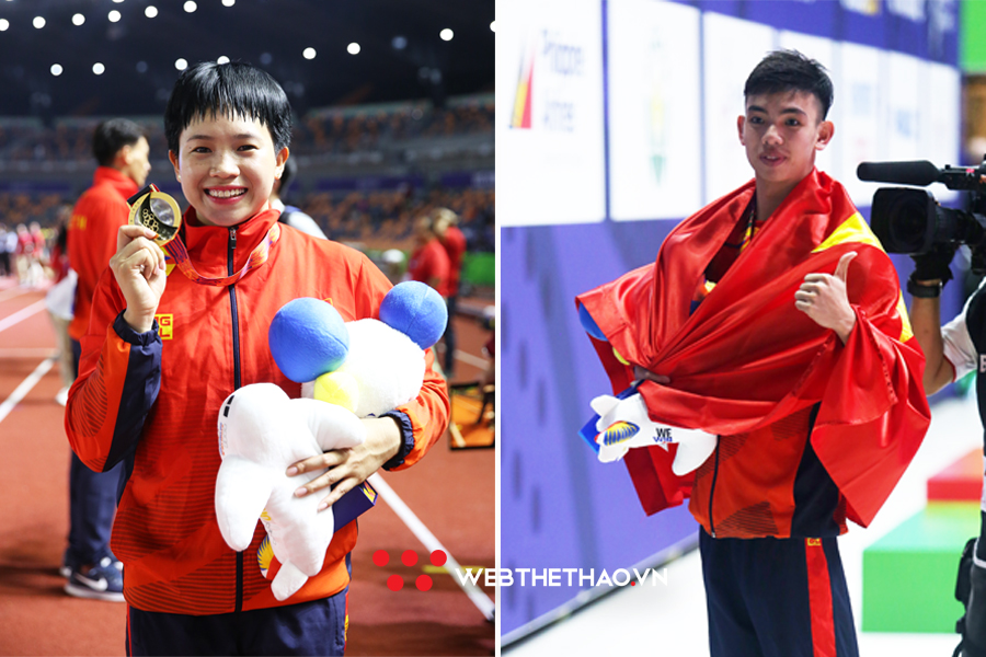 Kình ngư Huy Hoàng và “đả nữ Ngọc La Sát” được Quảng Bình thưởng nóng sau SEA Games 30