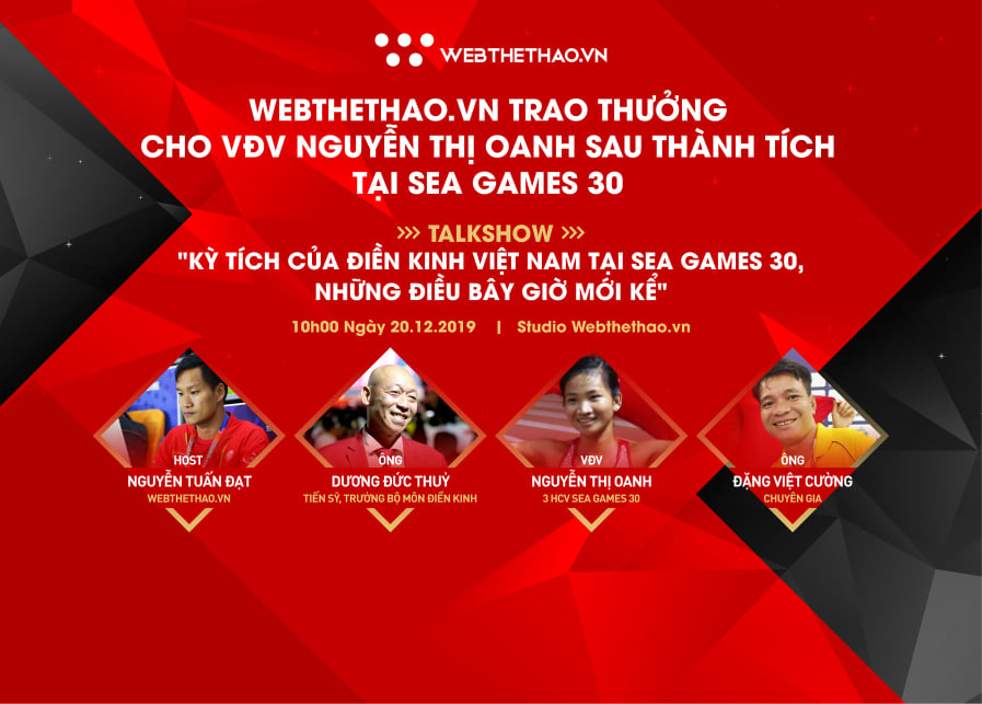 Talk Show Kỳ tích của điền kinh Việt Nam tại SEA Games 30, những điều bây giờ mới kể Talk Show Kỳ tích của điền kinh Việt Nam tại SEA Games 30, những điều bây giờ mới kể