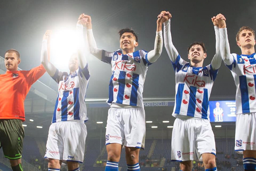 Heerenveen vs Heracles Almelo: Văn Hậu ra sân đá trận đầu tiên ở giải VĐQG Hà Lan?