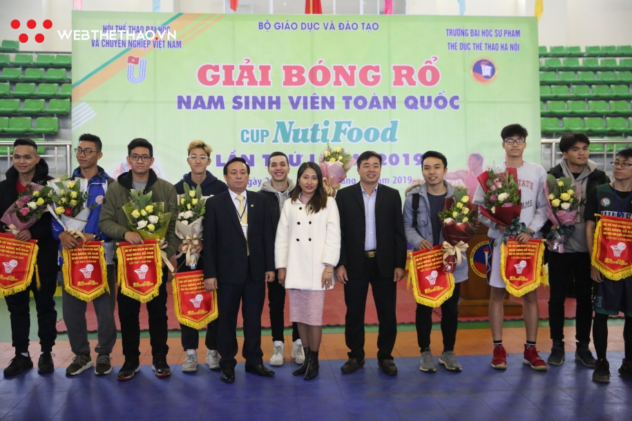 12 đội tham dự Giải Bóng rổ Nam Sinh viên Toàn Quốc 2019