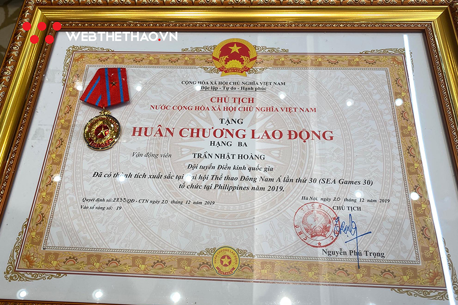 Ứng viên VĐV trẻ của năm Cúp Chiến thắng 2019 nhận Huân chương Lao động hạng Ba sau kỳ tích SEA Games 30 Ứng viên VĐV trẻ của năm Cúp Chiến thắng 2019 nhận Huân chương Lao động hạng Ba sau kỳ tích SEA Games 30