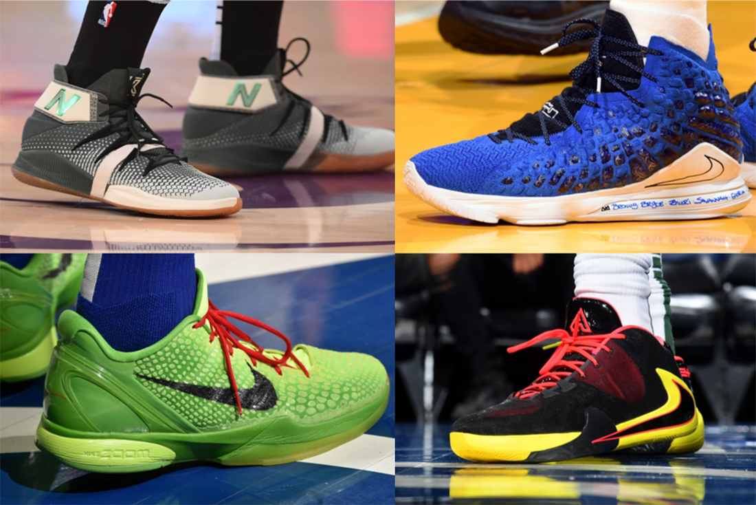 Ngắm dàn giày xịn xò đêm Giáng Sinh NBA 2019