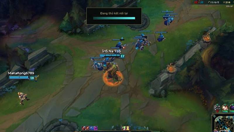 Game thủ LMHT gặp lỗi không thể kết nối tới dịch vụ chứng thực