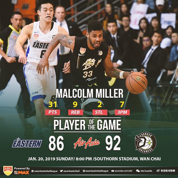 Hong Kong Eastern 86-92 Formosa Dreamers: Bộ 3 sát thủ lên tiếng Hong Kong Eastern 86-92 Formosa Dreamers: Bộ 3 sát thủ lên tiếng