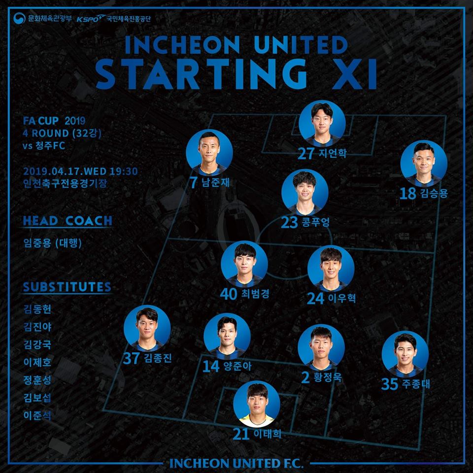 Xem trực tiếp Incheon vs Cheongju ở đâu, kênh nào? Xem trực tiếp Incheon vs Cheongju ở đâu, kênh nào?