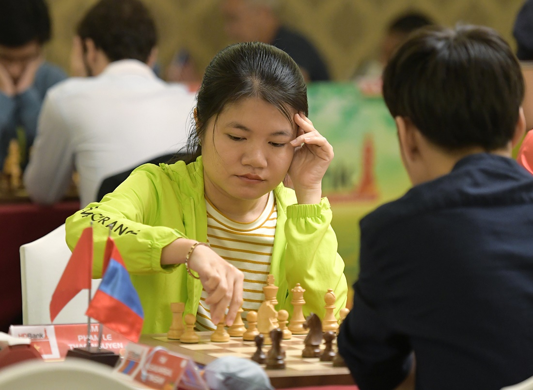 Phạm Lê Thảo Nguyên cạnh tranh chức vô địch nữ tại giải cờ vua HDBank Cup 2019