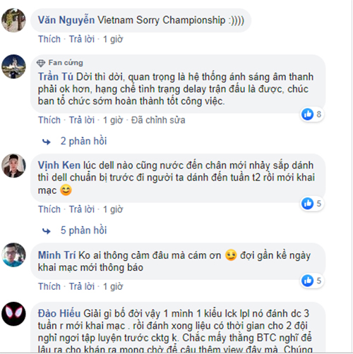 VCS Hè 2019 lùi lịch khai mạc sang ngày 20/06/2019