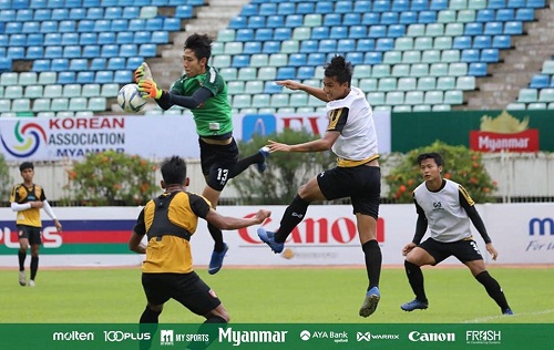 U23 Myanmar tích cực tập luyện chờ ngày tái đấu U23 Việt Nam U23 Myanmar tích cực tập luyện chờ ngày tái đấu U23 Việt Nam