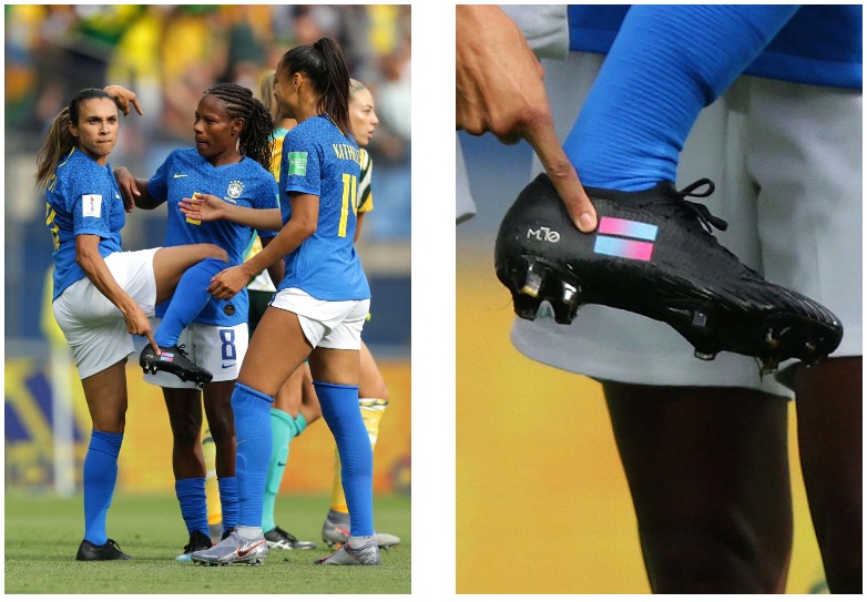 Marta với đôi giày thửa Mercurial mang biểu tượng đặc biệt Marta với đôi giày thửa Mercurial mang biểu tượng đặc biệt