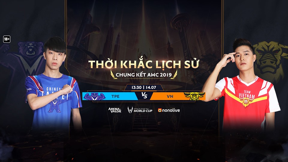 Tin Esports ngày 14/07: Tuyển Việt Nam lọt vào chung kết thế giới Liên Quân Mobile AWC 2019! Tin Esports ngày 14/07: Tuyển Việt Nam lọt vào chung kết thế giới Liên Quân Mobile AWC 2019!