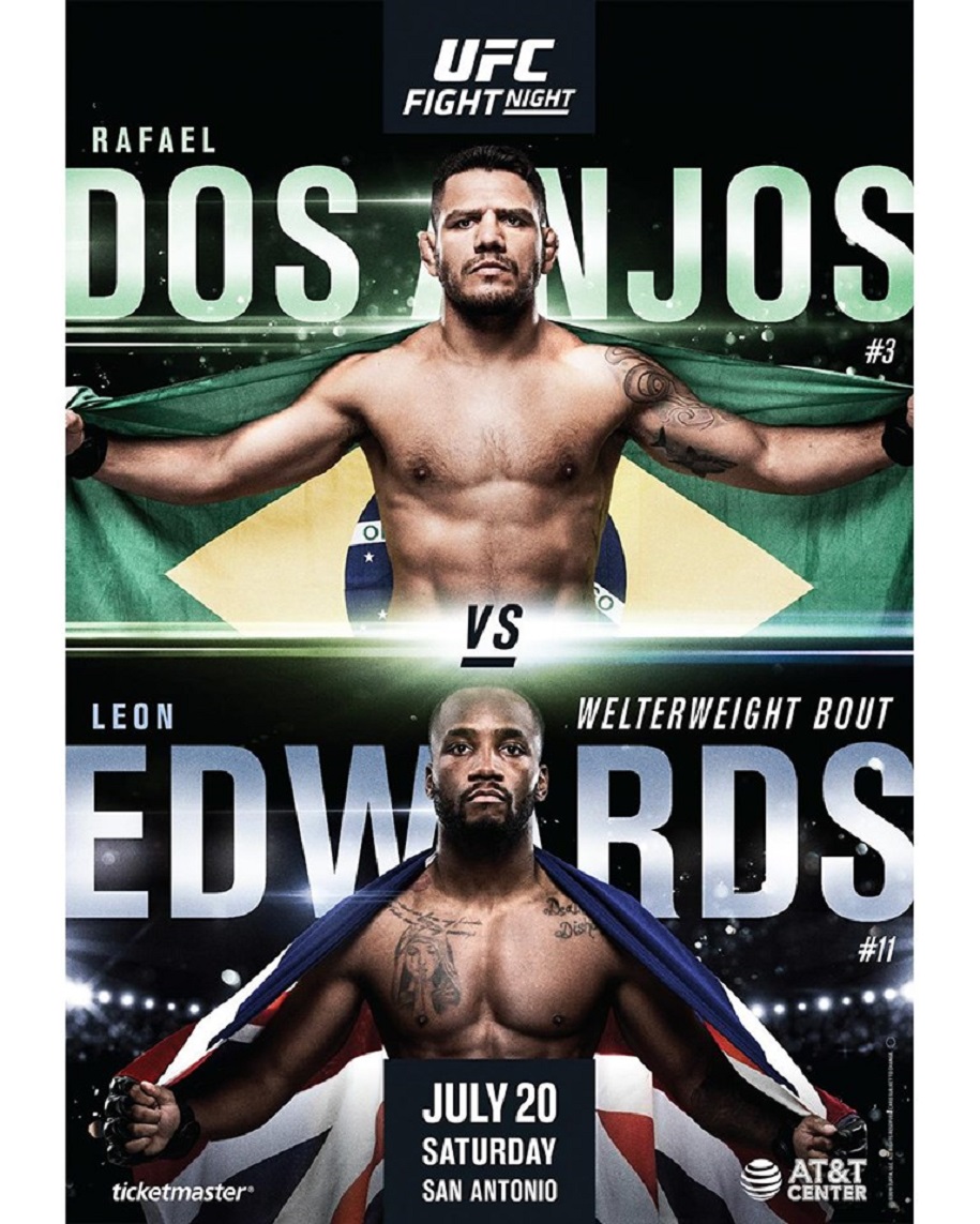 TRỰC TIẾP UFC on ESPN 4: Rafael dos Anjos vs Leon Edwards, 8h ngày 21/7 TRỰC TIẾP UFC on ESPN 4: Rafael dos Anjos vs Leon Edwards, 8h ngày 21/7