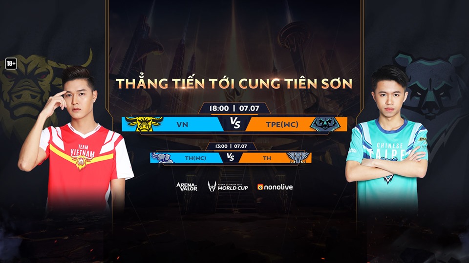 Tứ kết AWC 2019: Việt Nam vs Đài Loan WC, Thái Lan vs Thái Lan WC
