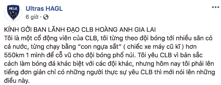 Tâm thư đẫm nước mắt của CĐV HAGL khi chứng kiến “đám nhỏ” bầu Đức thua liểng xiểng