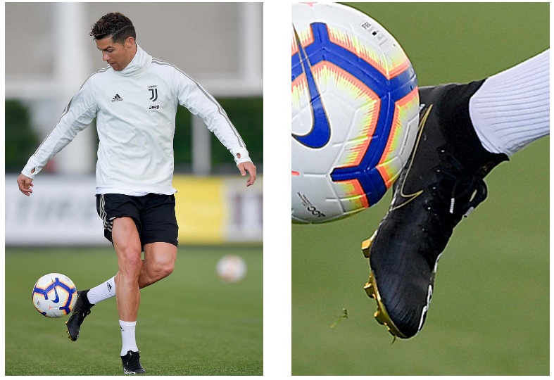 Ronaldo tập với phiên bản đặc biệt Mercurial Superfly của Nike Ronaldo tập với phiên bản đặc biệt Mercurial Superfly của Nike
