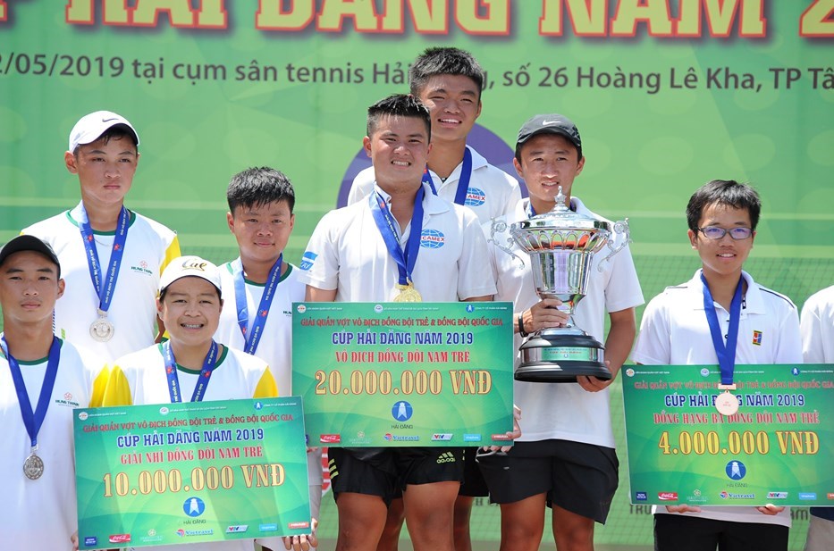 Nam Bình Dương, nữ TP.HCM vô địch Giải tennis Đồng đội trẻ và Đồng đội quốc gia 2019