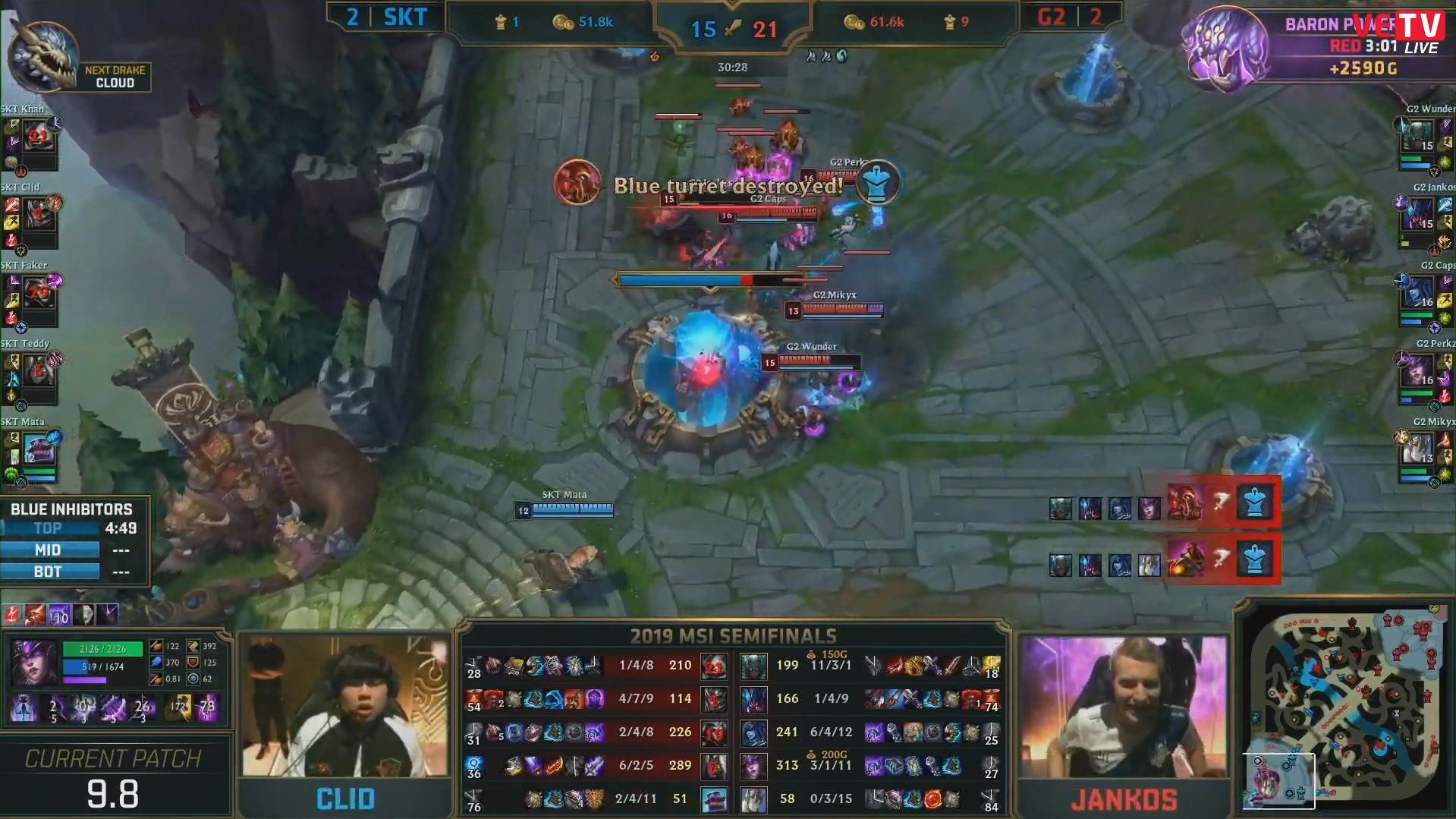 Kết quả bán kết 2 MSI 2019: G2 lội ngược dòng ngoạn mục! Kết quả bán kết 2 MSI 2019: G2 lội ngược dòng ngoạn mục!