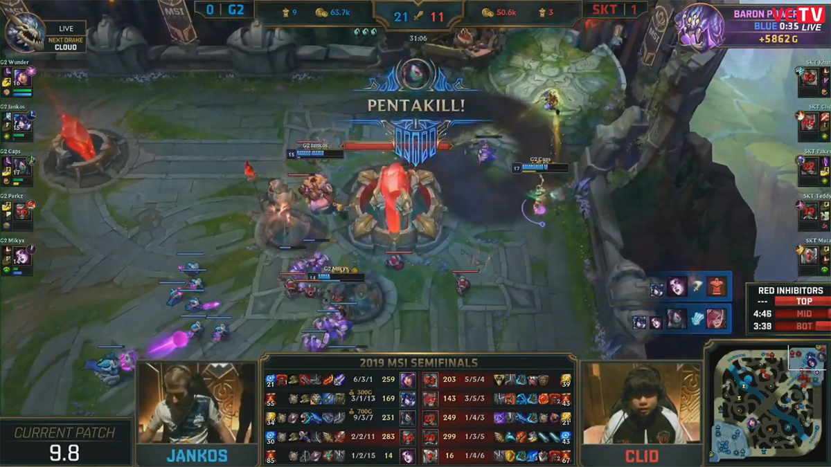 Kết quả bán kết 2 MSI 2019: G2 lội ngược dòng ngoạn mục! Kết quả bán kết 2 MSI 2019: G2 lội ngược dòng ngoạn mục!