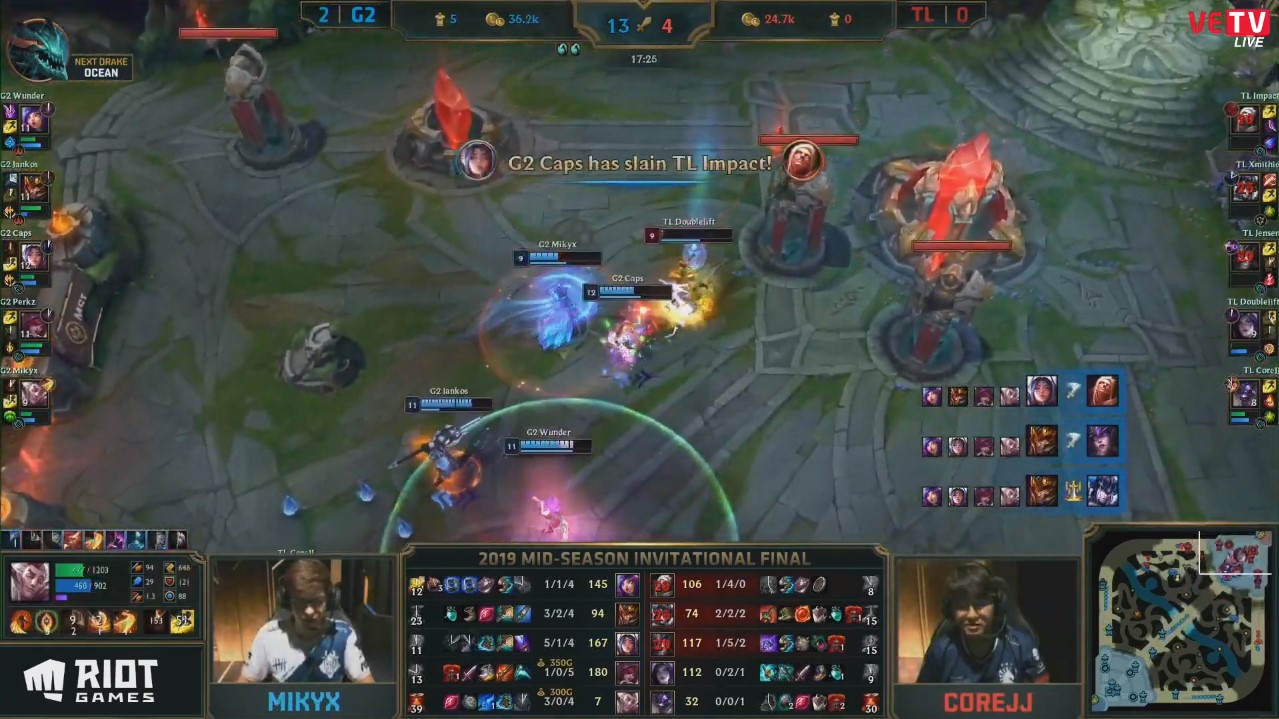 Đè bẹp TL, G2 Esports lần đầu lên ngôi vương tại đấu trường quôc tế Đè bẹp TL, G2 Esports lần đầu lên ngôi vương tại đấu trường quôc tế