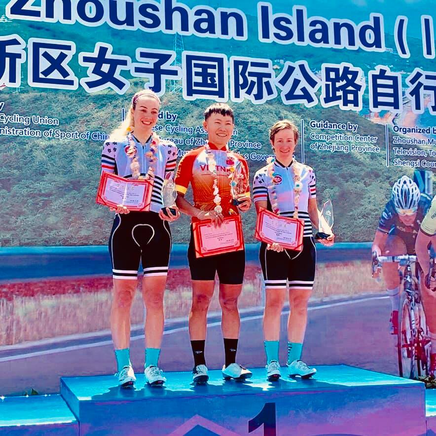 Tay đua nữ số 1 Việt Nam giành chiến thắng ở Tour xe đạp quốc tế đẳng cấp tại Trung Quốc