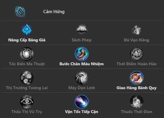 Bảng Ngọc Cảm Hứng LMHT Mùa 10