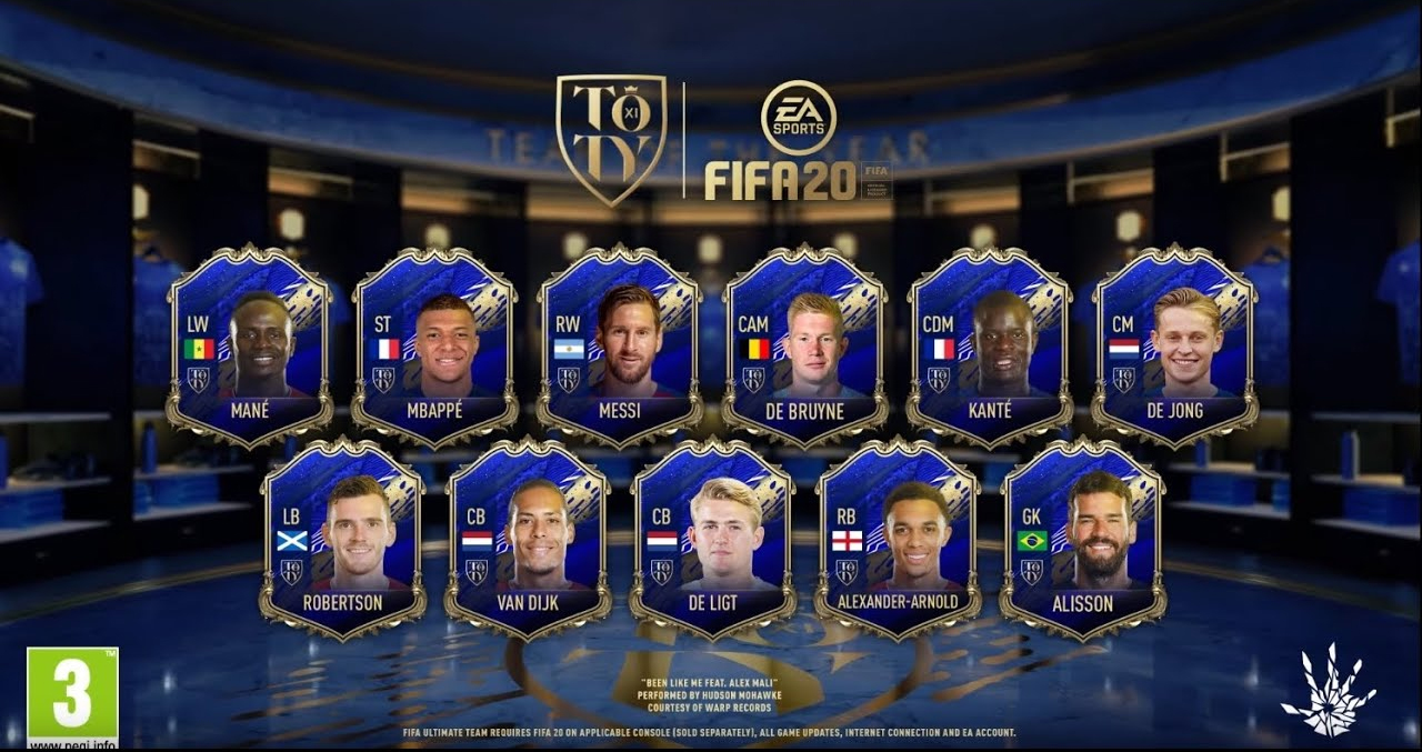 Đội hình FIFA TOTY 2020: Mane hất cẳng Ronaldo