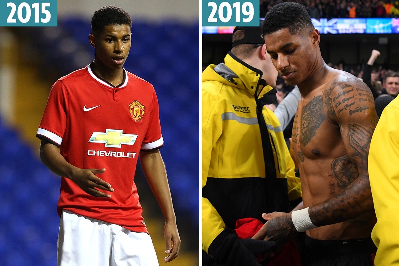 Ronaldo và Rashford với những thay đổi cơ bắp đáng kinh ngạc
