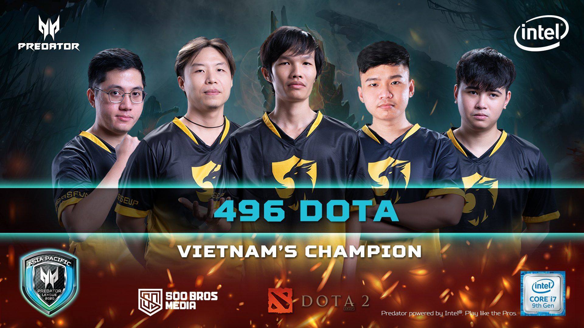 Predator League Việt Nam Dota 2: 496 hủy diệt Team Impunity lên ngôi vô địch