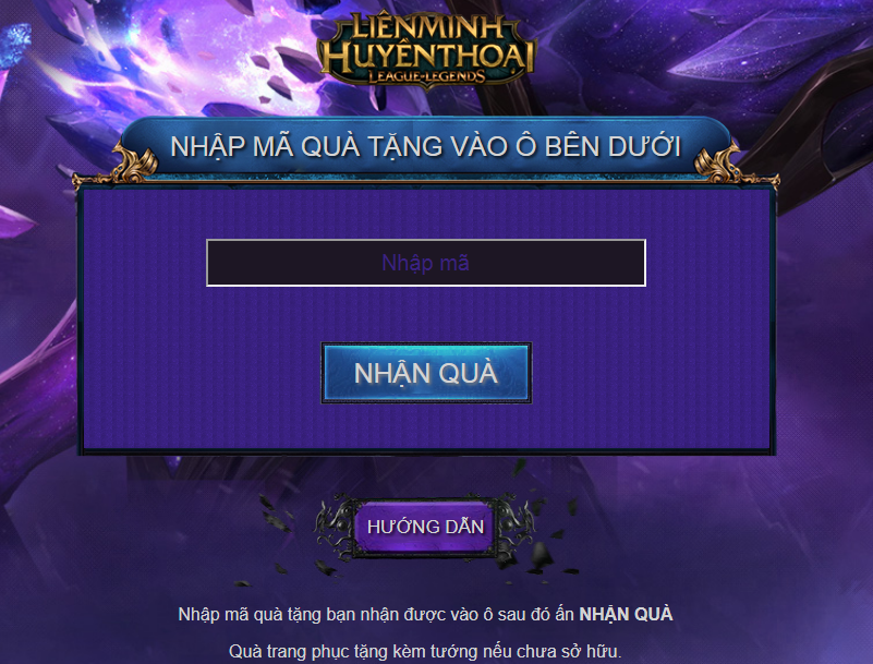 Hướng dẫn cách nhập code LMHT mới nhất 2020
