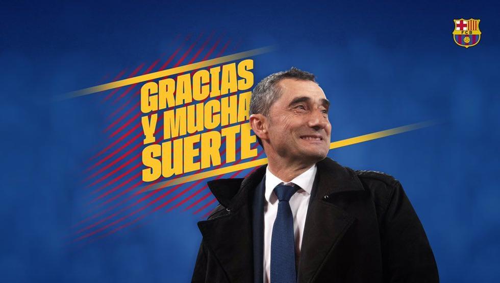 Barca chính thức sa thải Valverde và bổ nhiệm HLV mới