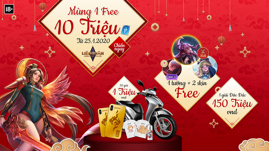 Sự kiện Tết Liên Quân Mobile: Tặng 10 triệu quân huy và tướng mới Keera