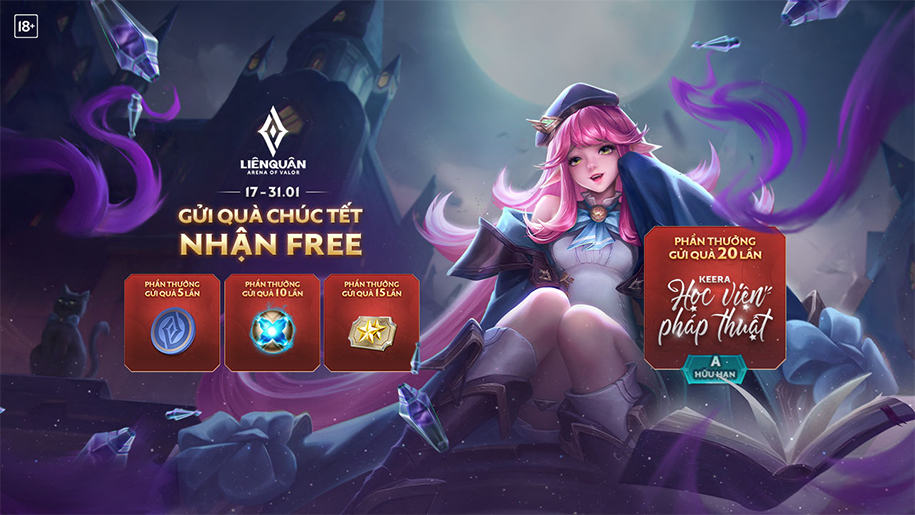 Sự kiện Tết Liên Quân Mobile: Tặng 10 triệu quân huy và tướng mới Keera