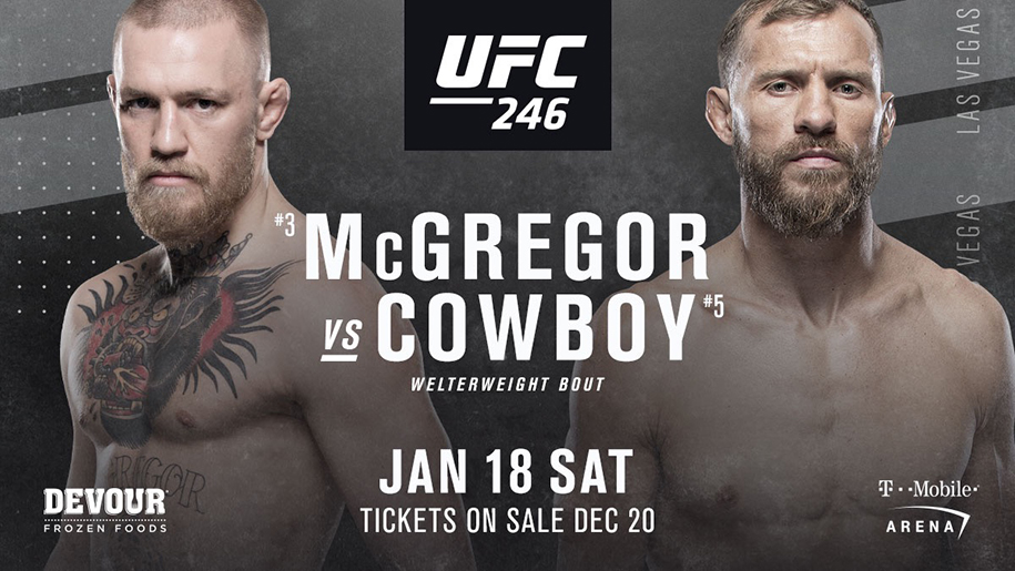 UFC 246: Conor McGregor thắng knockout Donald Cerrone chỉ sau 40 giây
