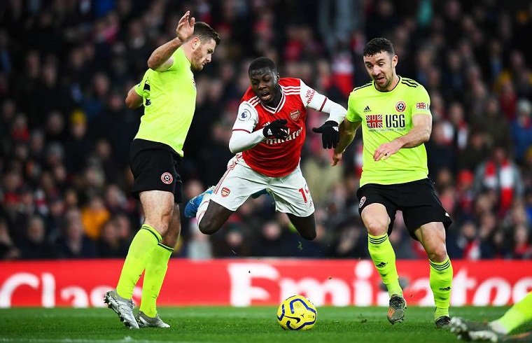 Arsenal mất oan phạt đền ở trận hòa Sheffield khi VAR từ chối