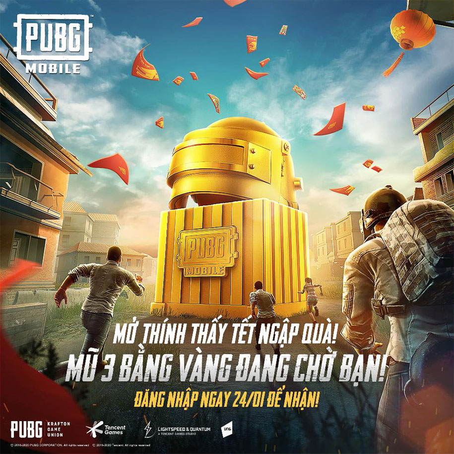 Chuỗi sự kiện Tết 2020 PUBG Mobile: Hàng loạt quà khủng cho game thủ