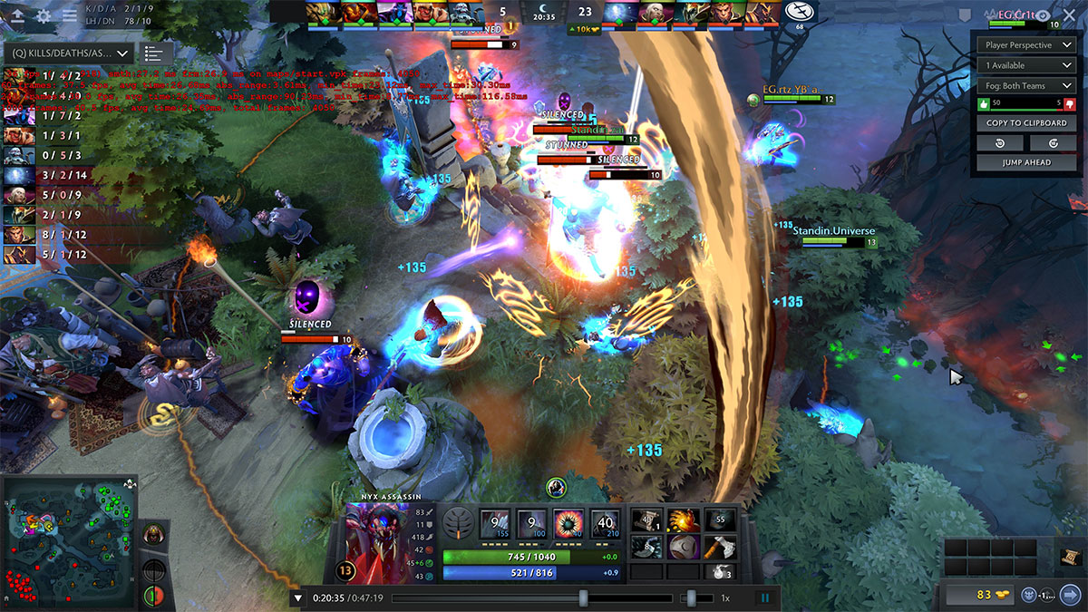 Các cài đặt hiệu ứng trong Dota 2 và ảnh hưởng đến FPS