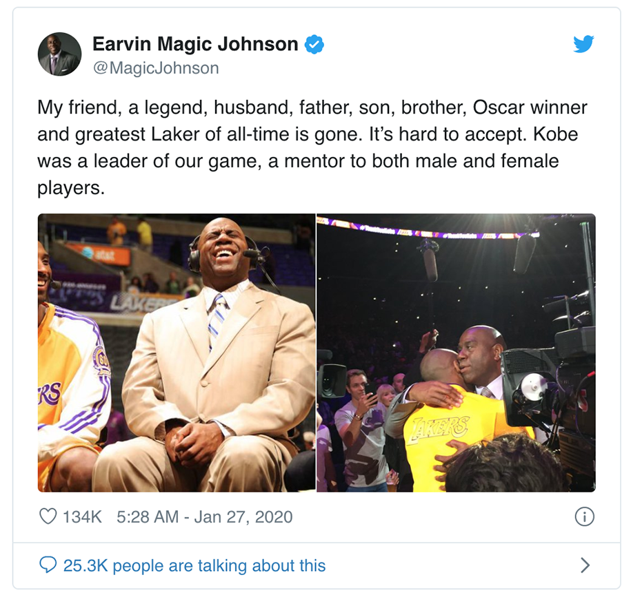 Cả thế giới thương tiếc Kobe Bryant