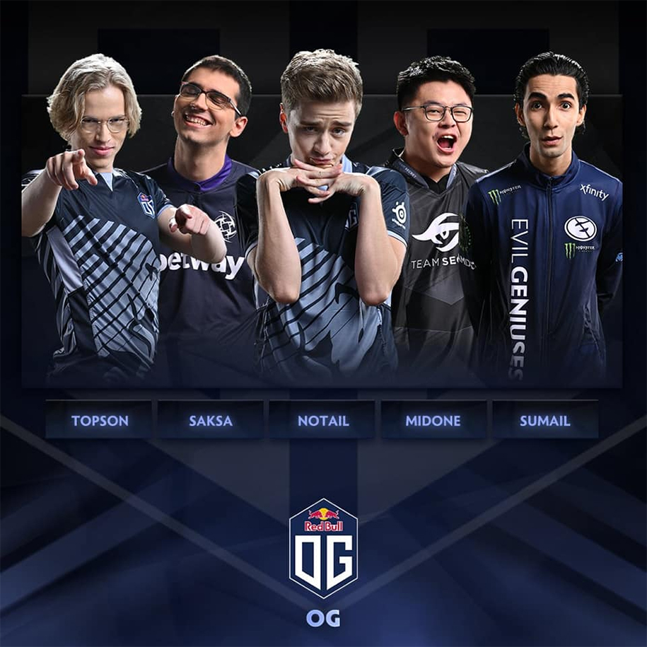 OG Dota 2 hoàn thiện đội hình với Midone và Saksa
