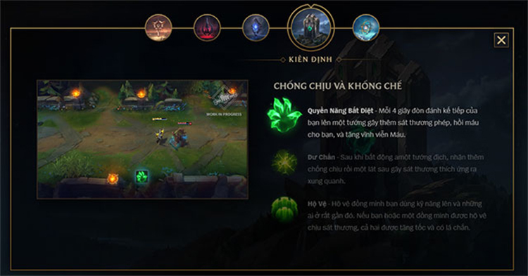 Bảng Ngọc Kiên Định LMHT Mùa 10