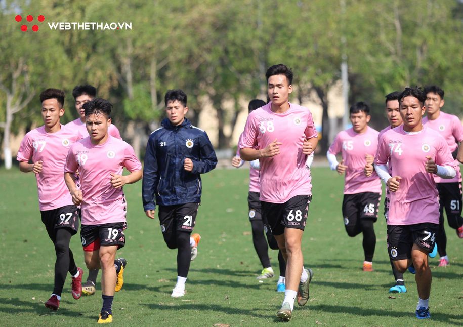 Giữa tâm bão virus Corona, Hà Nội FC vẫn tập luyện hào hứng