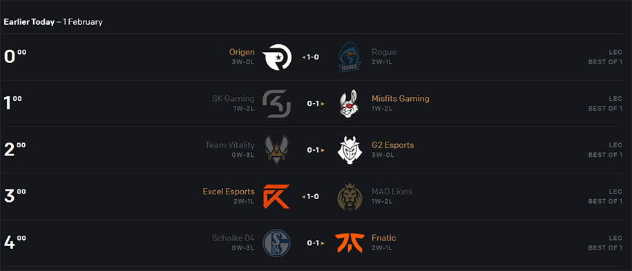 Kết quả LEC Mùa Xuân 2020 31/1: Rekkles lu mờ Forg1ven, Fnatic thắng dễ